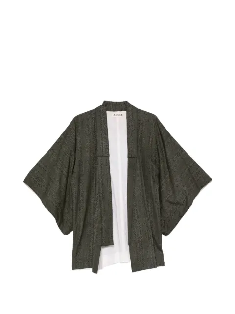 A.N.G.E.L.O. Vintage Upcycling patterned kimono Brown AU250BFI