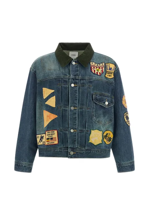 FOUND patchwork denim jacket Blue FOSS26JA040126324