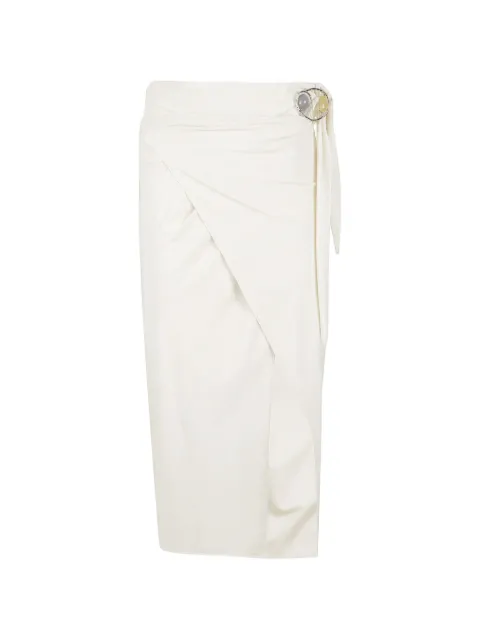 Hamoulet embellished wrap skirt White VEGAY