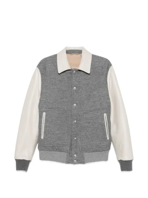 Eleventy panelled wool-blend jacket Grey N75GBTN29TES0N326