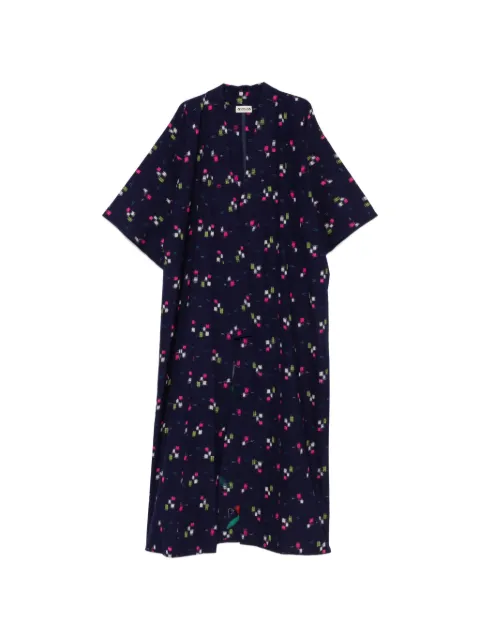 A.N.G.E.L.O. Vintage Upcycling floral-print kimono Blue AU380BEU