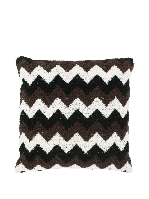 Missoni Home zigzag-pattern cushion Brown 1F4CU00735