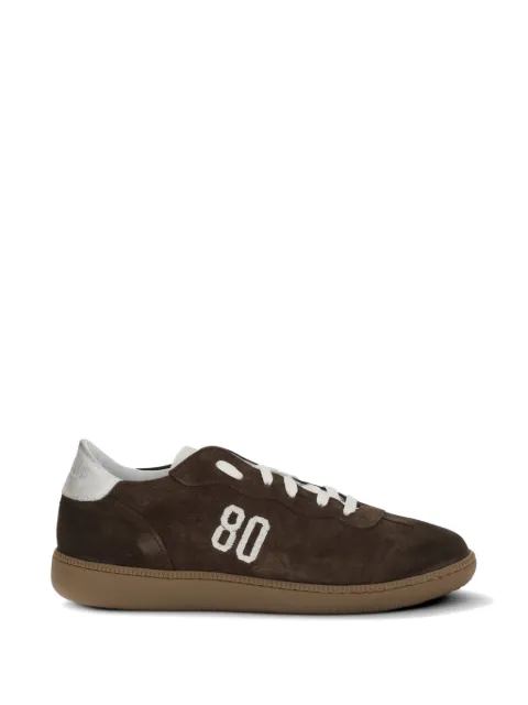 BE980 Harvard 1 suede logo-embroidered sneakers Brown HARVARD1