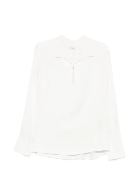 SANDRO wing-collar shirt White SHPCM01677