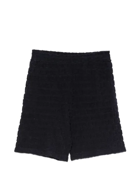 SANDRO Sponge geometric-jacquard towelling shorts Blue SHPBE00138