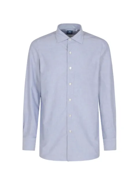 Finamore 1925 Napoli long-sleeve spread-collar shirt Blue 200002A507204