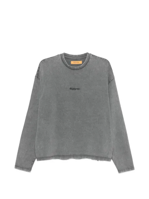 Replay acid-wash long-sleeve T-shirt Grey KU6042000D23846N