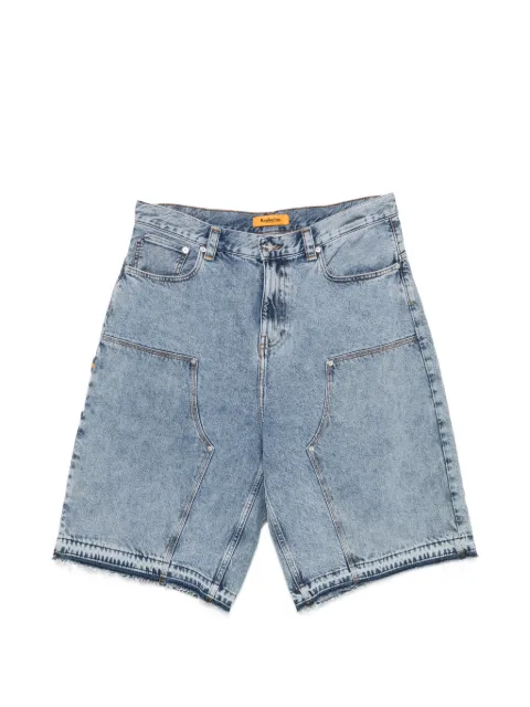 Replay panelled frayed-hem shorts Blue KU1012000D932007