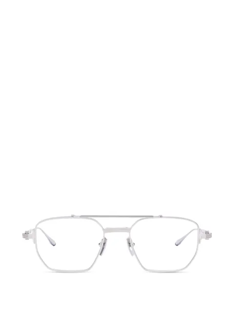 Akoni Proteus Rx double-bridge glasses Silver AKX539
