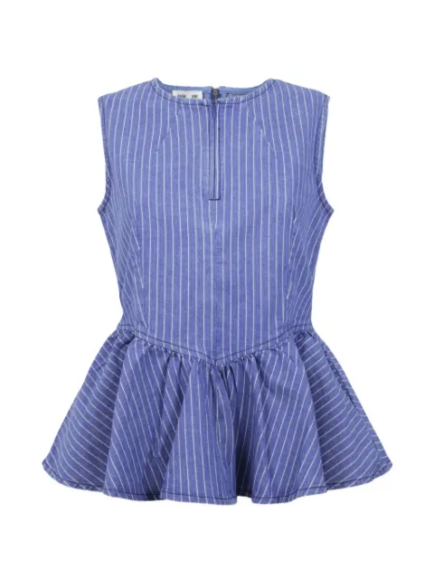 Baum Und Pferdgarten Merja pinstriped peplum blouse Blue 24846MERJA