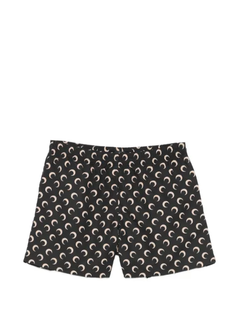 Marine Serre Moon-printed swimwear shorts Black MSW002ACWOV0088IT99