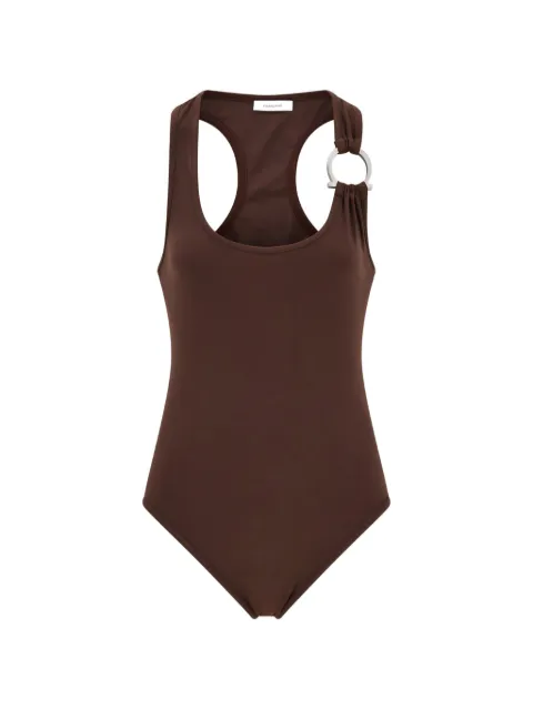 Ferragamo Gancini full swimsuit Brown 796396
