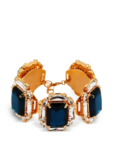 Anton Heunis Electra crystal-embellished gold-plated bracelets Blue 75265