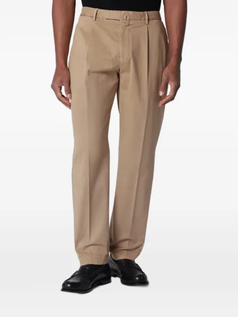 Santaniello Arechi pleated trousers Neutrals DSE3295CO