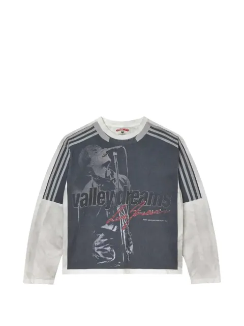 Vale Forever Encore graphic-print long-sleeve T-shirt Black VAL159