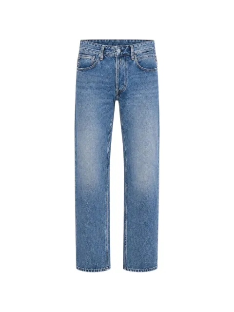 Replay faded-effect logo-patch jeans Blue MA972Z03241A182009