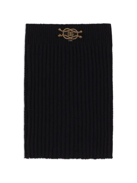 Dolce & Gabbana knitted neck warmer Blue GX54KZJDVLS