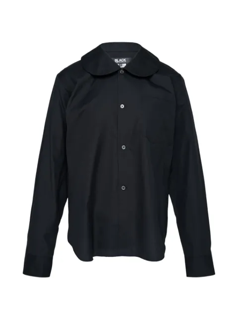 Black Comme Des Garçons Peter Pan collar long-sleeve shirt Black 1QB01205212A