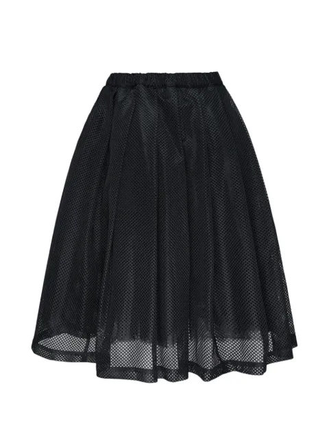 Black Comme Des Garçons layered mesh skirt Black 1QS00905212A