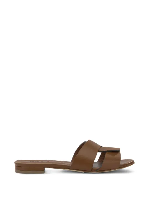 Sergio Levantesi Aria6 Tryde cut-out leather sandals Brown ARIA6TRYDE