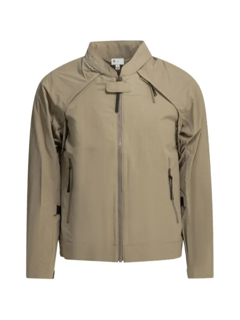 Goldwin zip-up panelled convertible jacket Neutrals GZ16102