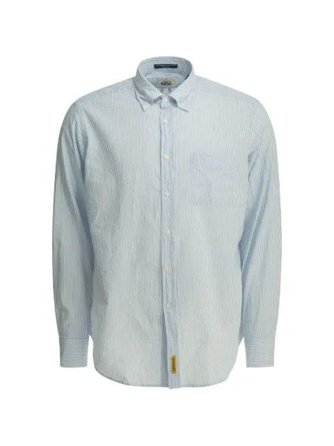 B.D. Baggies Bradford seersucker striped shirt Blue BRADSEB16S3501