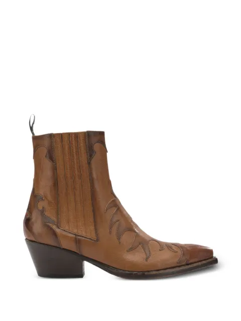 Sartore leather cowboy boots Brown SR4900