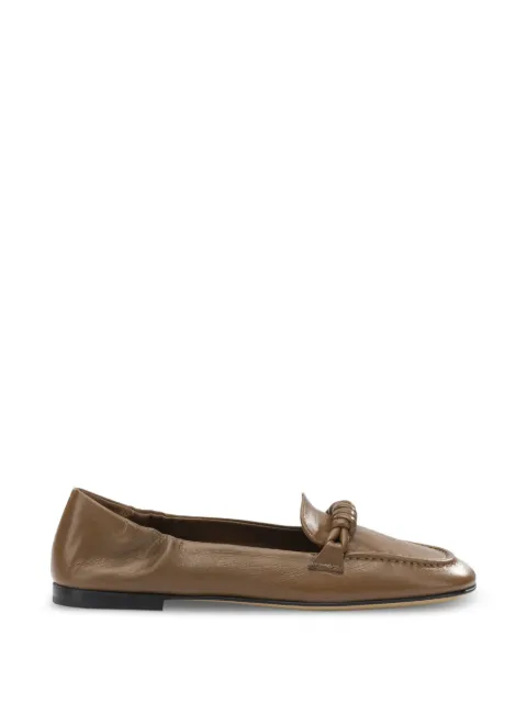 Pomme D´Or round-toe leather loafers Brown 1248