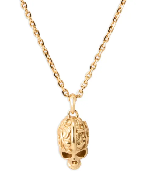 Emanuele Bicocchi large Skull necklace Gold KLN8G