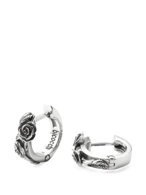 Emanuele Bicocchi rose hoop earrings Silver RSE4C