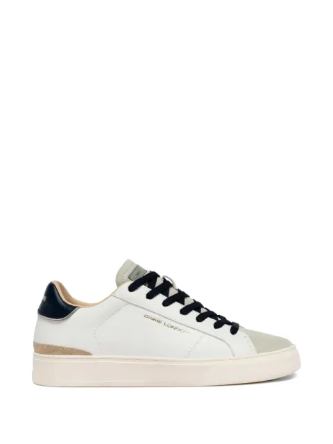Crime London Blade suede-panelled sneakers White 19700PP8