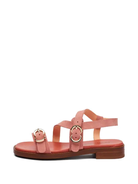 FRAU suede multi-strap sandals Pink 87B6