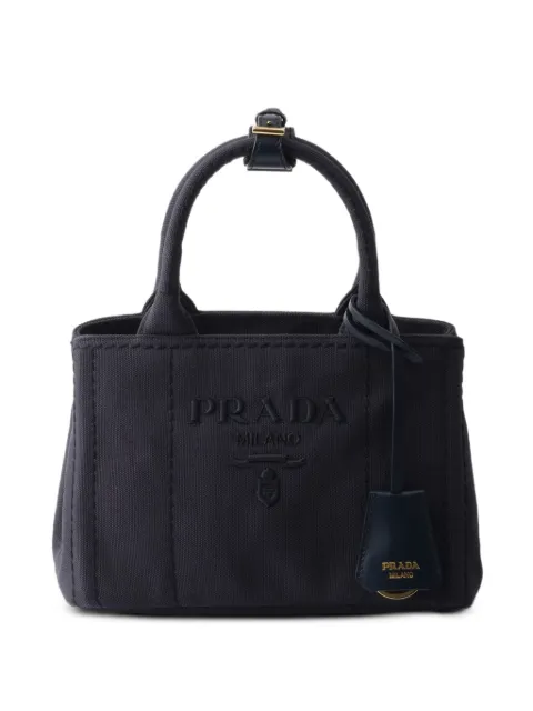 Prada Jardinière cotton canvas mini-bag Blue 1BA038V8OKRCYA