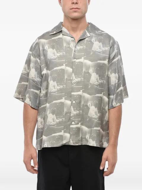 1989 STUDIO patterned short-sleeve shirt Grey SS2424