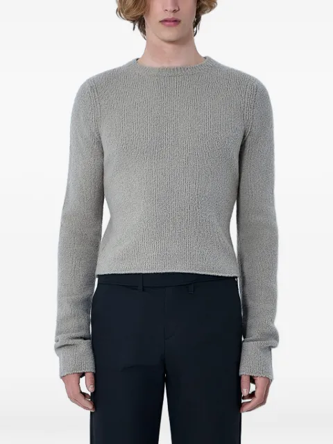 Rier boucle-knit wool sweater Grey KNW71WVBWOOLBOUCLEFOGBOUCLE