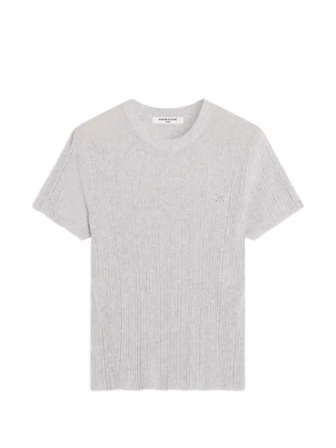 Maison Kitsuné ribbed-knit T-shirt Grey QW00806KT1195