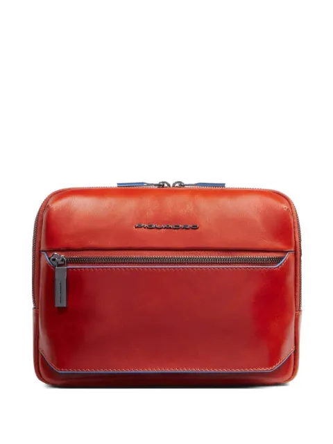 PIQUADRO leather messenger bag Red CA6588B2