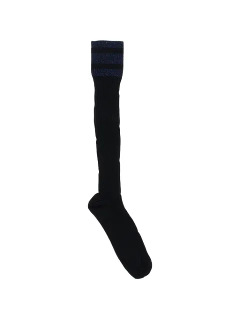 DSQUARED2 ribbed lurex-detail socks Black DFV020250ISA01