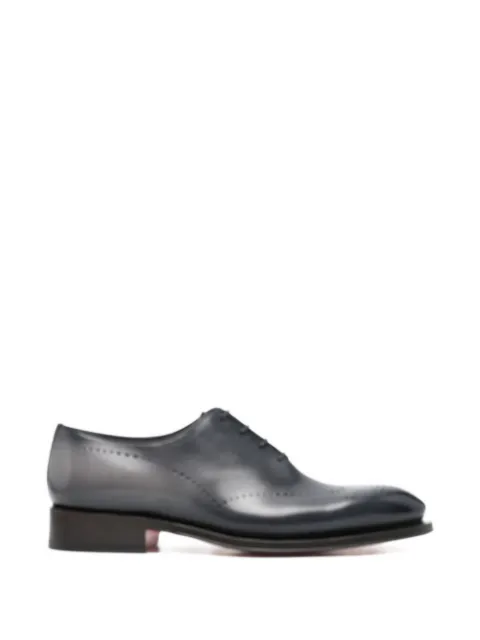 Santoni leather oxford shoes Blue MCCG18542MC8HVSY