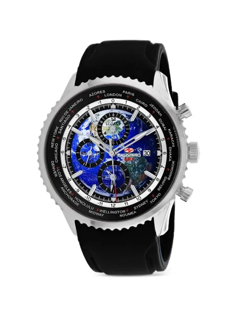 SEAPRO Meridian World Timer GMT 47mm watch Blue SP7520