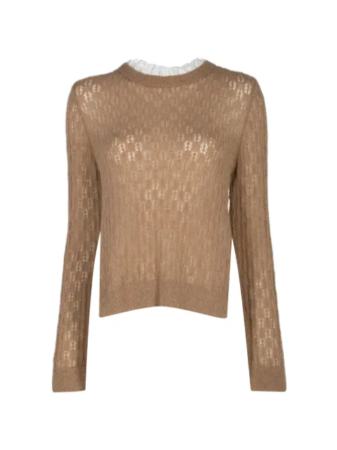 Sea contrast-back sweater Neutrals SS26043