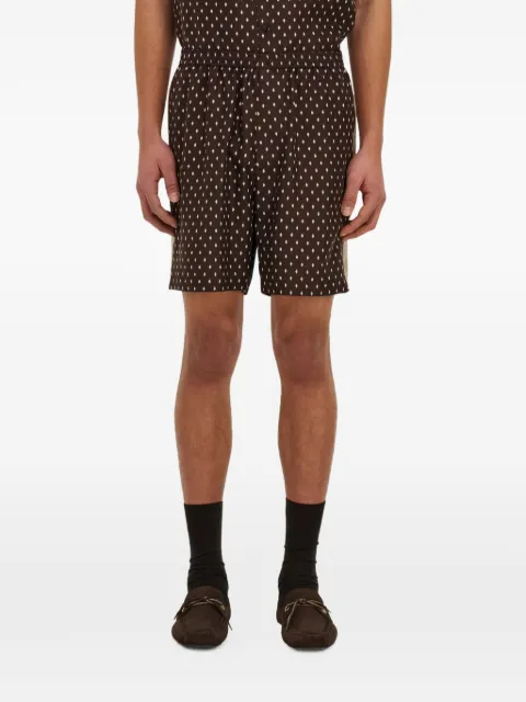Ferragamo silk Bermuda shorts Brown 793936