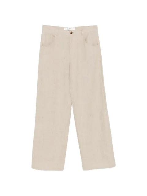 Séfr Arno wide-leg trousers Neutrals MSS26ARNOBEI