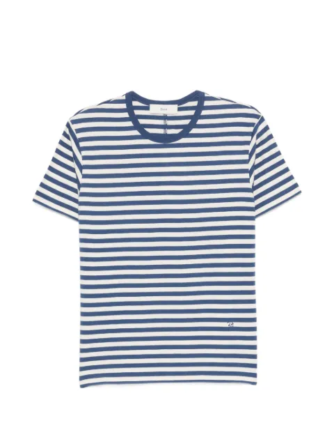 DUNST striped cotton T-shirt Blue UDTS6B126B2