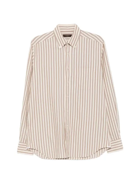 Glanshirt striped-pattern button-down shirt Neutrals 5XRE00G6775