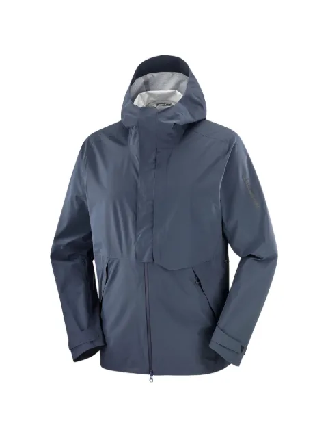 Salomon hooded touch-strap hooded jacket Blue LC2643200
