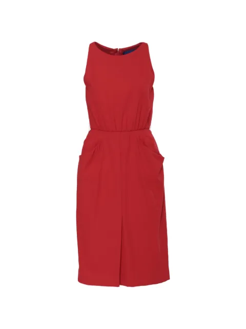 Carolyne Roehm sleeveless pocket-detail dress Red AR089