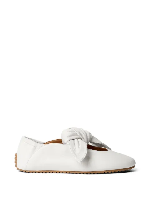 ODISSI Tess knotted leather sneakers White OD46015A23001