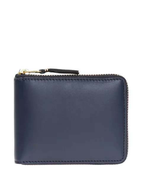 Comme Des Garçons Wallet zip-around leather wallet Blue SA7100