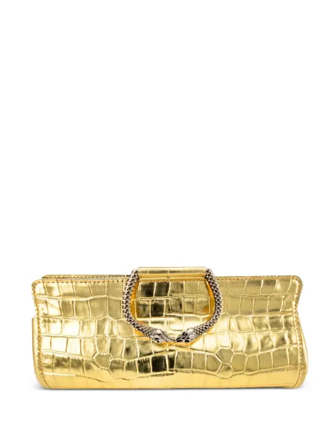 Madison Maison Moc Croc clutch bag Gold 1445